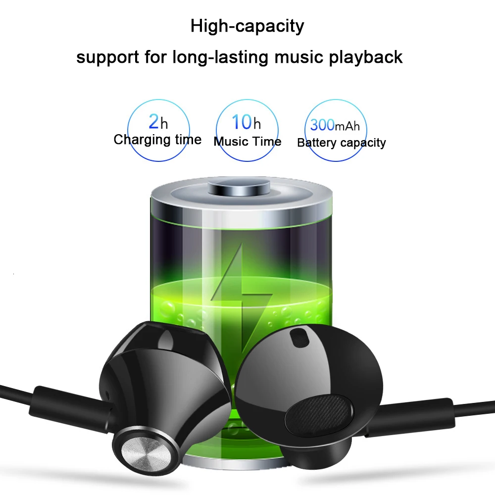 2019 спортивные Bluetooth наушники с активным шумоподавлением беспроводная гарнитура