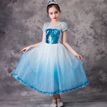 

Christmas Baby Girl Dress Kids Dresses For Girls Children Lace Party Cosplay Dress Costume Birthday Floor Cloak 2-10 Years