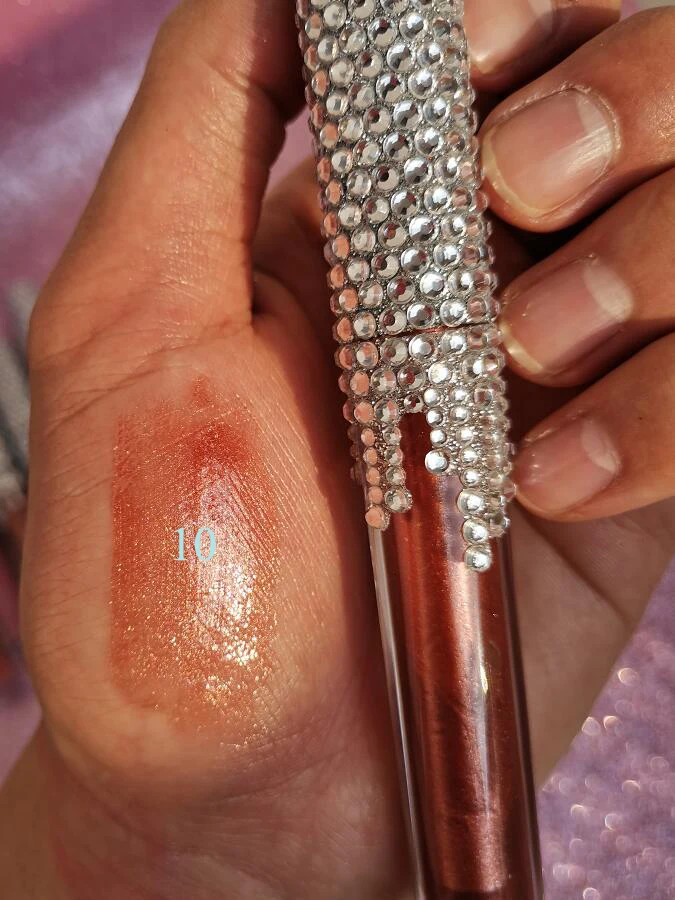 10 lipgloss Жидкие губные помады, 5 цветов, бриллиантовый блеск, матовый Алмазный Блеск для губ, губная помада, водостойкая, стойкая, увлажняющая, без логотипа - Цвет: 10 lipgloss