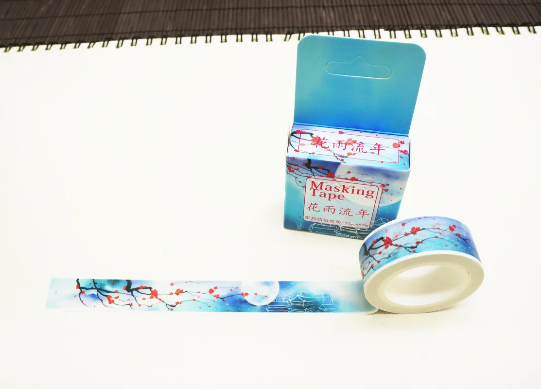 Sui yue fang Creative Cool Antique Style Japanese Paper Colorful Tape Hand Account Book Album Decorative Tapes Framed Adhesive T