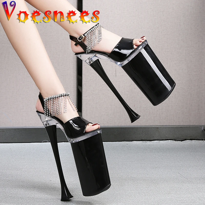 Heels Platform Super High Stiletto Heels High Heel Rhinestone