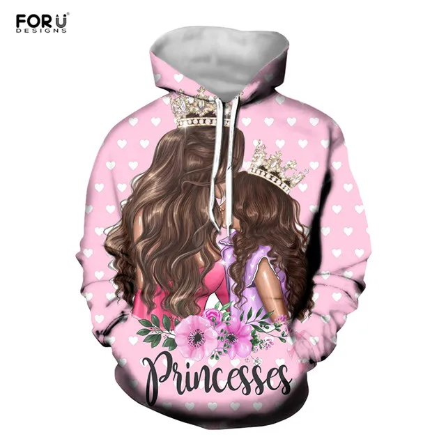 FORUDESIGNS, Хит, супер мама, дизайн, модные толстовки, женские топы, зимняя одежда, уличная одежда для девочек, спортивный костюм с принтом, худи - Цвет: HME1279Z72W
