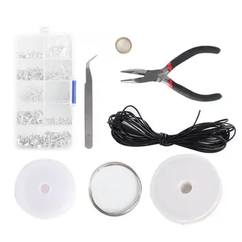 

Ribbon Ends Jump Rings Lobster Clasp Tweezers Pliers Jewelry Findings Making Tool Set High Quality Jewelry Tool For Jeweler l