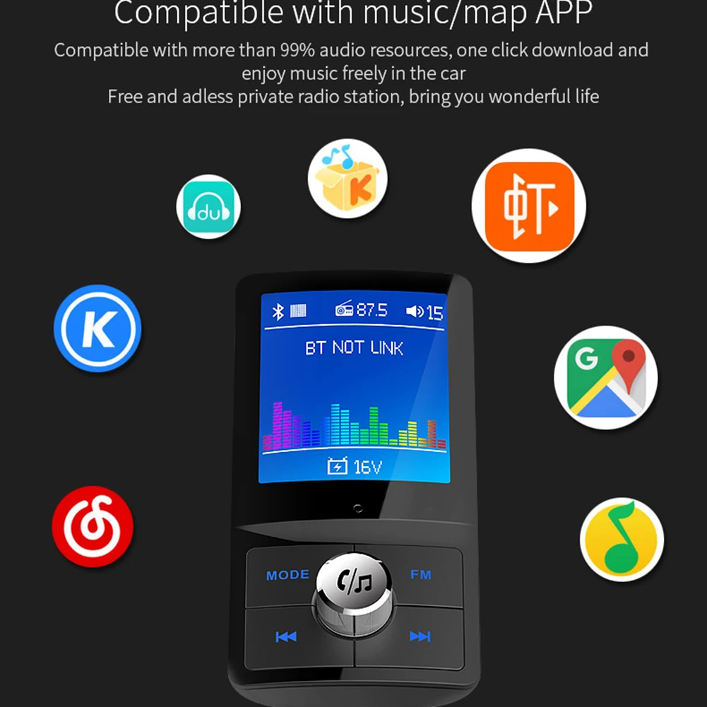 1 шт. автомобильный аудио MP3 FM передатчик Aux модулятор Bluetooth Handsfree автомобильный комплект автомобильный аудио MP3 плеер с USB Автомобильное зарядное устройство