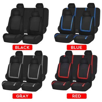 

Vehemo 9 PCS Rear Seat Car Seat Cover Dustproof Car Seat Protector Durable Auto Seat Cushion Anti-Dirty All-Inclusive Mat