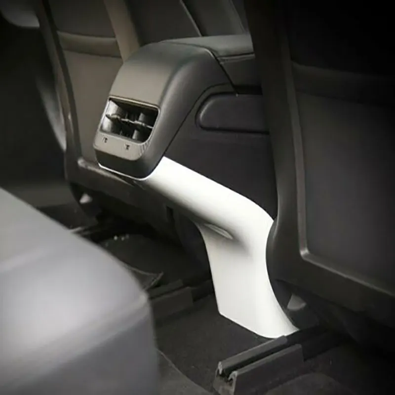 

For Tesla Model 3 17-22 Carbon fiber ABS Rear Air Vent Outlet Anti-Dirty Cover Trim