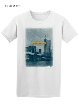 

The Sea Of Love 2020 New York City Blue City Photo Men'S Tee -Image By Hot Summer Casual Tee Shirt