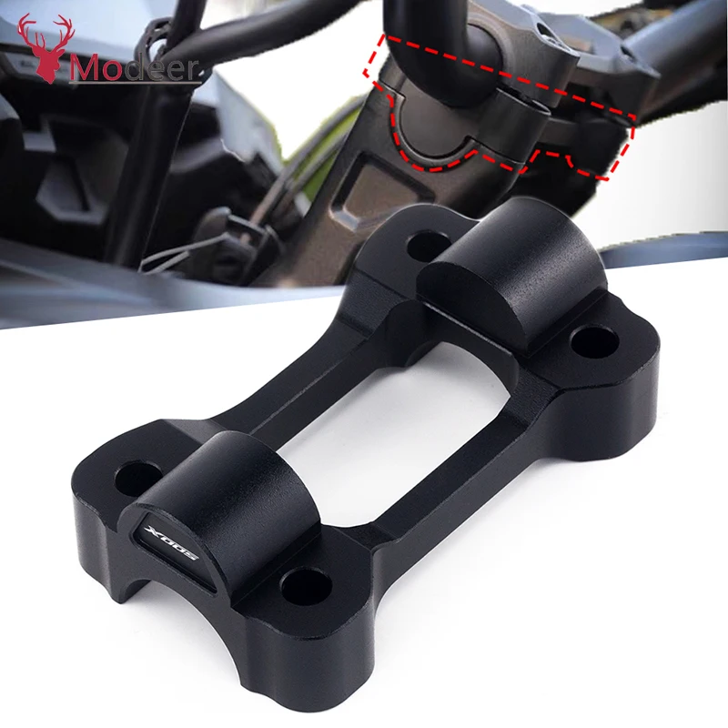 CB500 X Handle bar Accessories Motorcycle CNC Aluminum Handlebar Risers Top Cover Clamp For Honda CB500X 2019 2020 CB 500 X 500X (1)