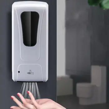 

1000ml Wall-mounted Soap Dispenser Automatic IR Sensor Touchless Hand Disinfection Machine Liquid Spray for Kitchen Bathroom