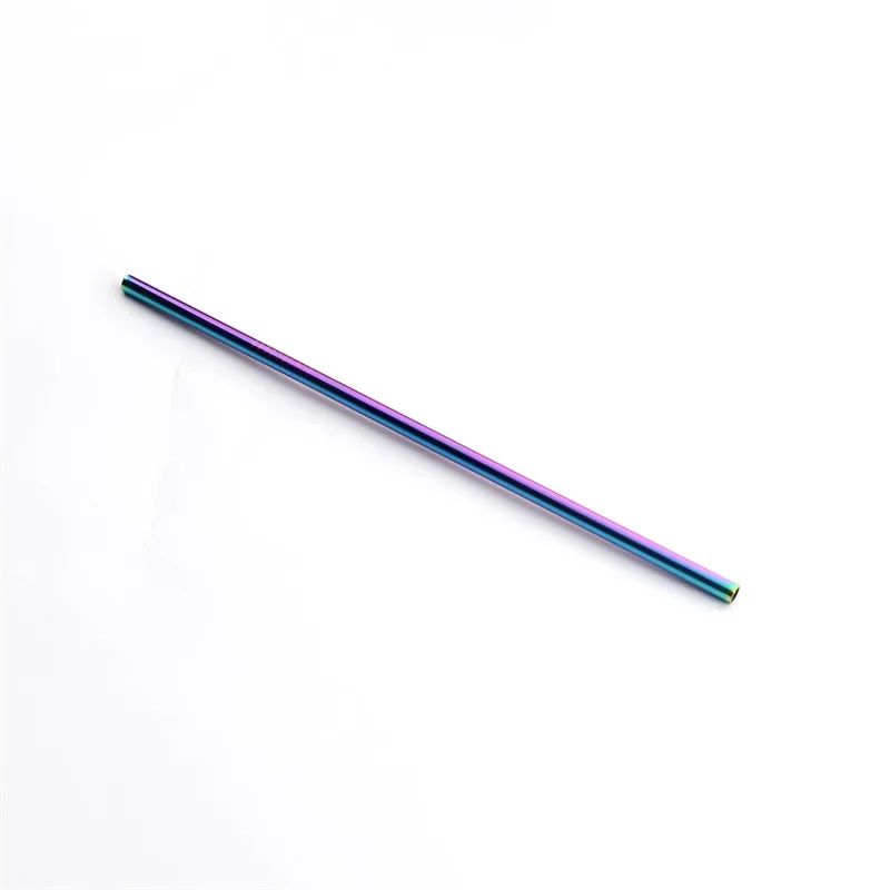 304 Stainless Steel Straw Creative Titanium Color Straw Gold Milk Tea Drinking Straw Metal Straw Wholesale