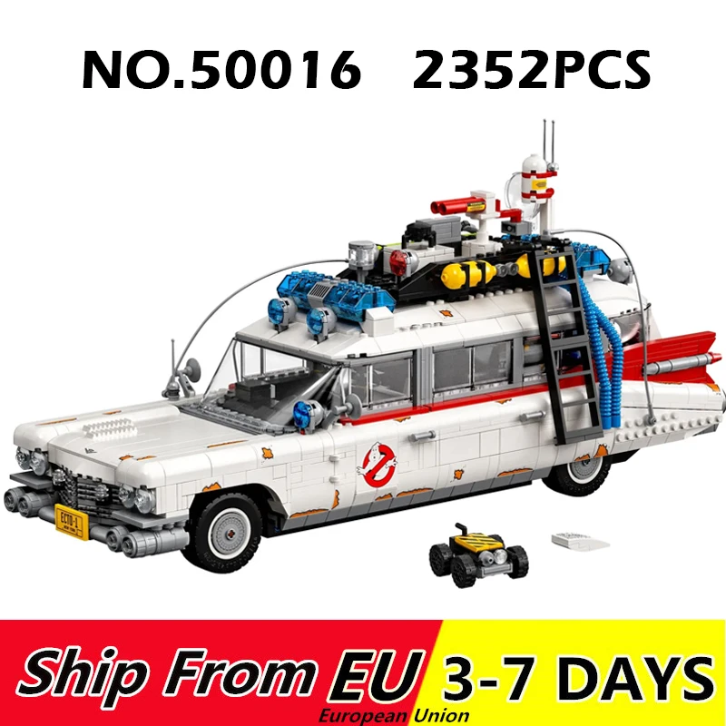 2352Pcs 50016 Ecto Ghostbusters Car Model Building Block Set Compatible with 81018 10274 Toy Bricks for Children Christmas Gift | Игрушки и