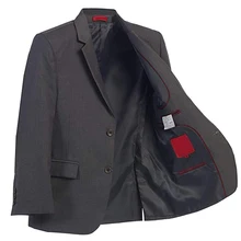 Специализированный индивидуальный темно-серый шаферный свободный стиль Лучший человек костюм из трех предметов(куртка+ брюки+ жилет