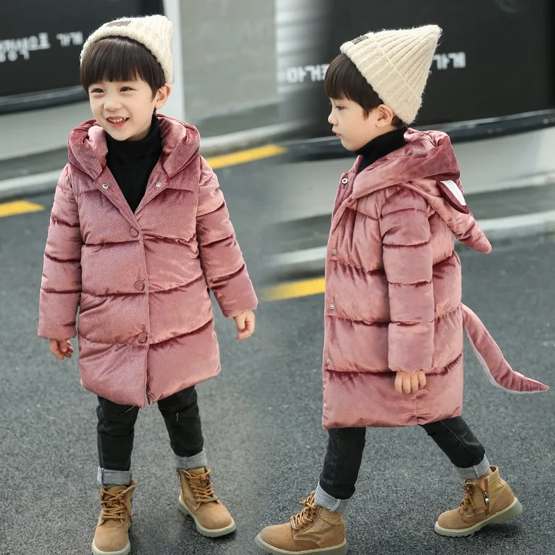 

BOY'S Cotton Jackets 2018 New Style Korean-style Gold Velvet BOY'S Quilted Cotton Coat 2018 New Style Baby Coat Winter Cotton-pa