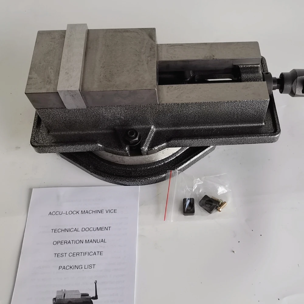 5 ''Accu Lock фрезерный станок тиски QM16125 Настольный с поворотным базовым столом