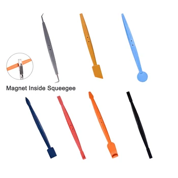 

EHDIS Long Handle Magnetic Squeegee Scraper Window Tint Tool Vinyl Film Car Wrap Car Styling Sticker Vehicle Magnet Accessories