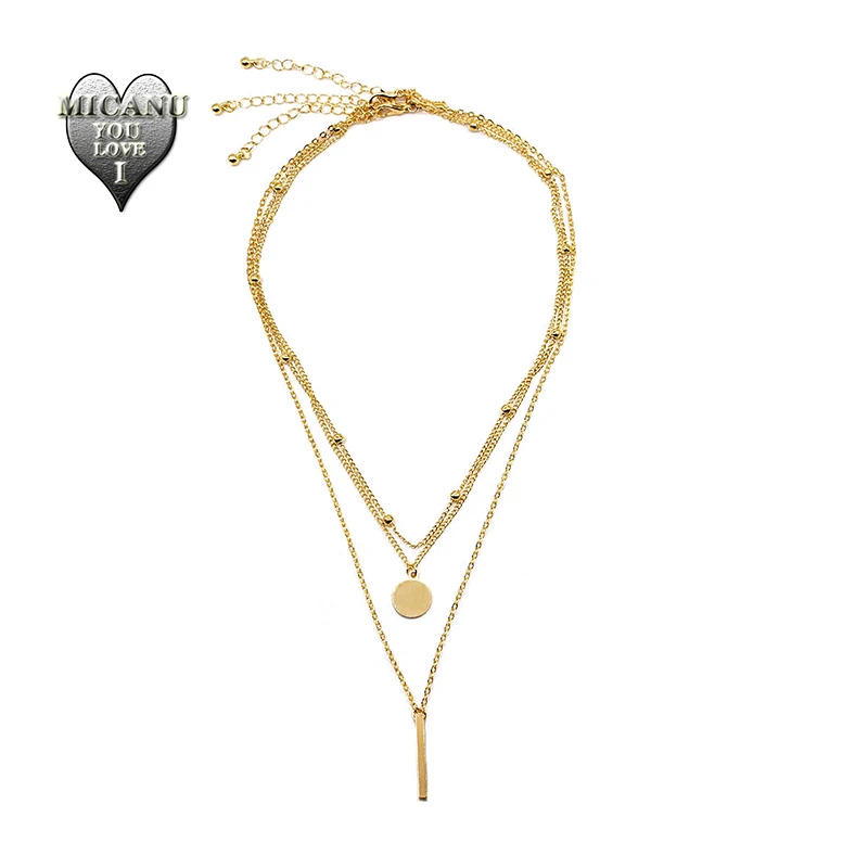 

collane largos personnalisé beaded layered colgante collares mujer moda 2020 bijoux femme valorant dropshipping gifts for women