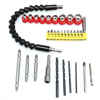 

11pcs/set Electric Drill Universal Flexible Shaft Screwdriver Bits Extension Screwdriver Power Tool Accessories