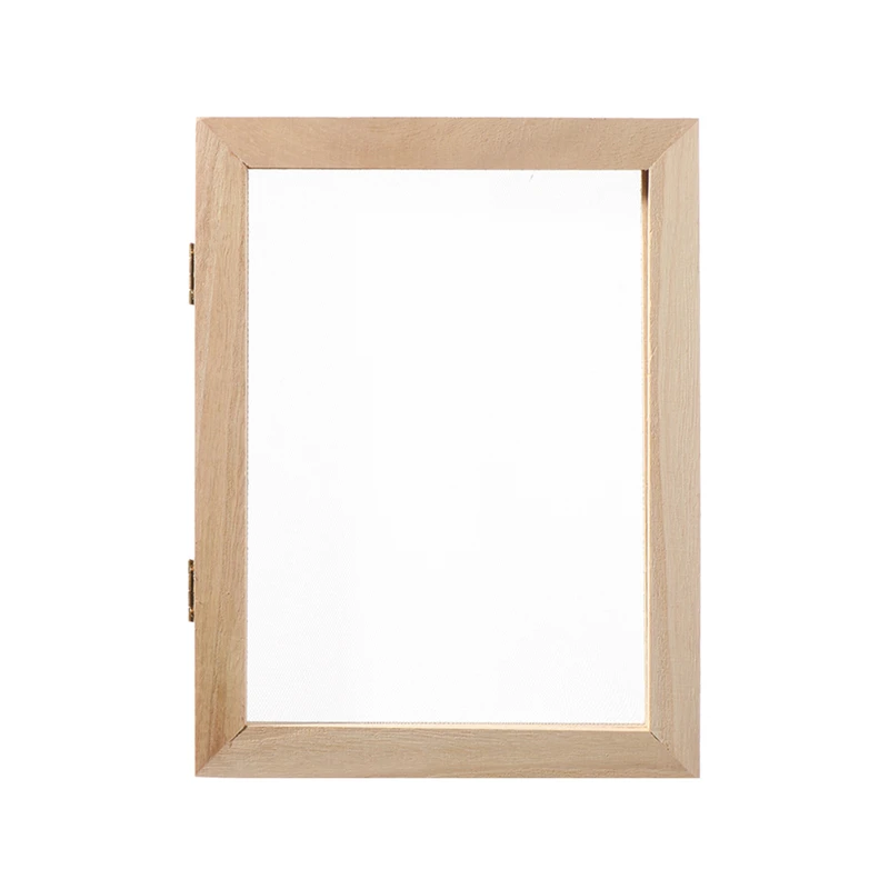 Multi Size Paper Making Mould Frame DIY Papermaking Paper Making Screen Learning Wood Handcraft Gift Wooden Mesh Mold 