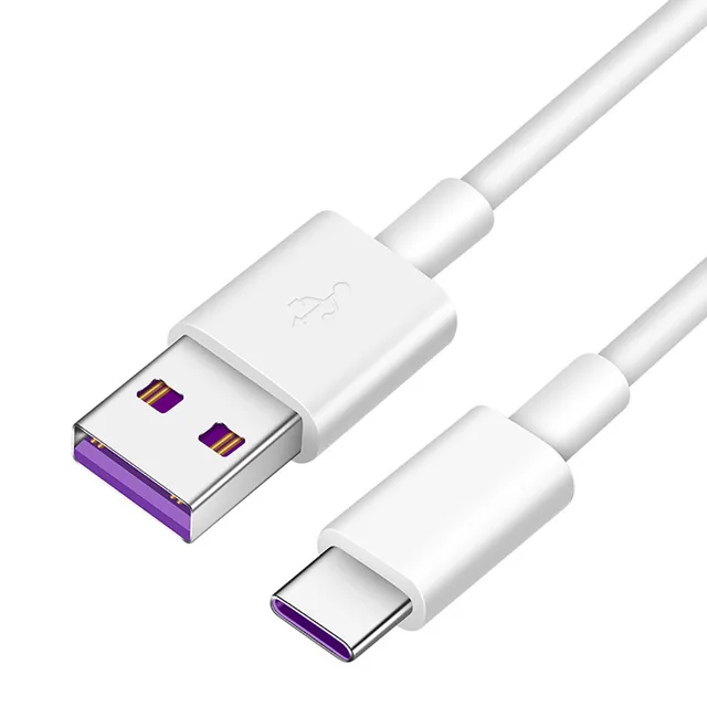 Fast Charge 5A USB Type C Cable For Samsung S20 S9 S8 Xiaomi Huawei P30 Pro Mobile Phone Charging Wire White Blcak Cable 4