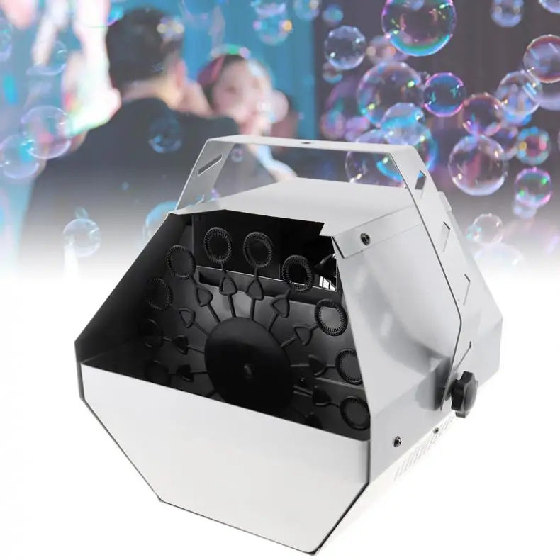 

60W 0.75L Small Auto Bubble Machine Auto High Output Effect Bubble Machine Maker Blower for DJ Bar /Stage / Wedding / Party