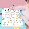 Children Montessori Toys Educational Math toys Drawing Tablet Pen Control Hand Training For Boy Girl Shape Math Match Game Book 1
