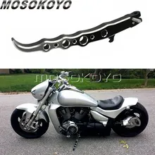 For Suzuki Boulevard M109R VZR1800 Motorcycle Long Kickstand Exotic Anodized Parking Rack Side Stand Black Kick Stands 2006 2016