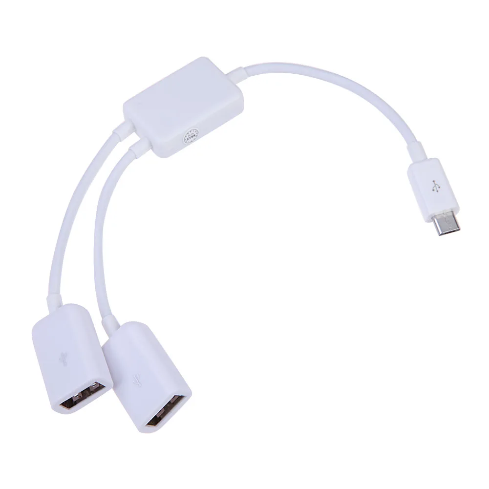 Для микро-флеш-накопителя USB 2 концентратор OTG кабель адаптера двойной Порты и