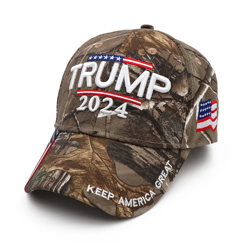 Donald Trump 2024 MAGA Hat Cap Baseball Camo USA KAG Make Keep America Great Again Snapback President Hat Hiking Caps