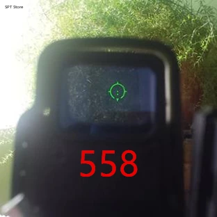 

558 Red & Green Dot Sight Riflescope Tactical Optics Riflescopes Airsoft Sniper Rifle Red Dot Hunting Holographic Scope