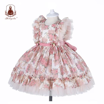 

Yoliyolei Court style Dress for Baby Girls Gown Spanish Kids Child Princess 1st Birthday Party Clothes New Born Girls Dresses