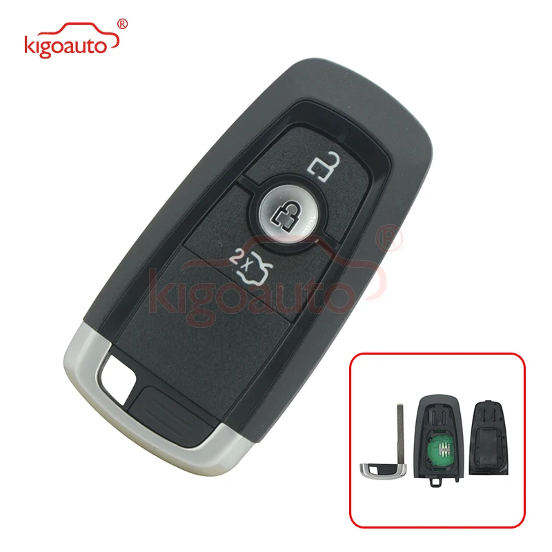 Kigoauto HS7T-15K601-DC Smart Key 3 Button 433Mhz HITAG PRO ID49 Chip For Ford Mondeo 2017 Edge Explorer 2018 A2C93142101