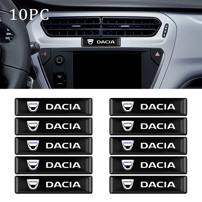 3D украшение для стайлинга автомобиля эпоксидные наклейки Dacia Duster Logan MCV Sandero Stepway