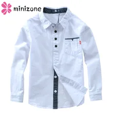 Рубашки для мальчиков, брендовые весенне-осенние детские рубашки Повседневная хлопковая детская одежда спортивные рубашки для школьной формы для мальчиков-подростков, блузка
