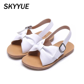 

2020 Summer Kids Beach Sandals Baby Girls Bow Princess Slides Toddler Pink Brand Shoes Children Soft Sandals Dress Slides New
