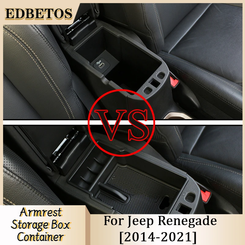 

For Jeep Renegade Sport/Latitude/Limited/Trailhawk 2014 2015 2016 2017 2018 2019 - 2023 Center Console Organizer Tray Accessoies