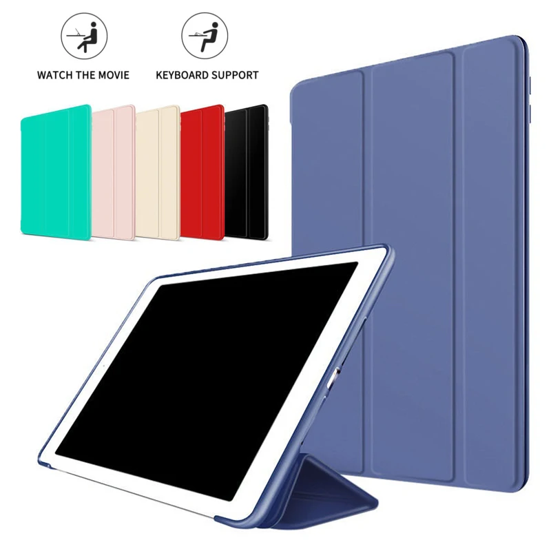 

For ipad Mini 4 Tablet Protection Cover 6 Color Ultrathin Soft Shell Shockproof Protector Foldable Office Protecting jacket