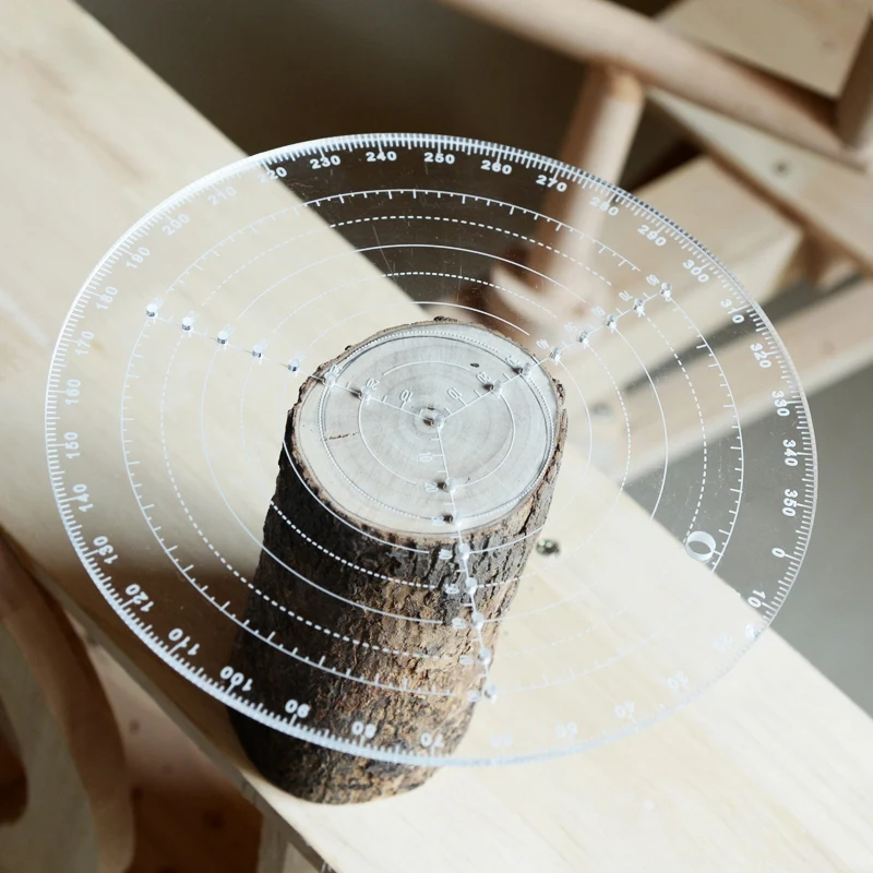 Центр искатель инструмент деревообрабатывающий Компас для деревообрабатывающих чаш токарный станок работа прозрачный акриловый рисунок круги диаметр