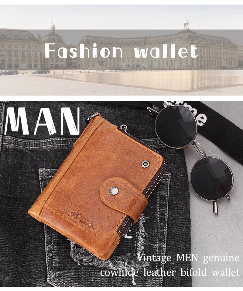 Стильный мужской кошелек, брендовый кошелек на двойной молнии, дизайнерский маленький кошелек для мужчин, высокое качество, Короткий держатель для карт, кошелек для монет, тонкая кожа
