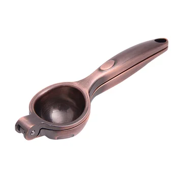 

Lemon Clip Household Juicer Manual Portable Antique Copper Simple Ergonomic Design Kitchen Tool Fruit Zinc Alloy Mini Easy Clean