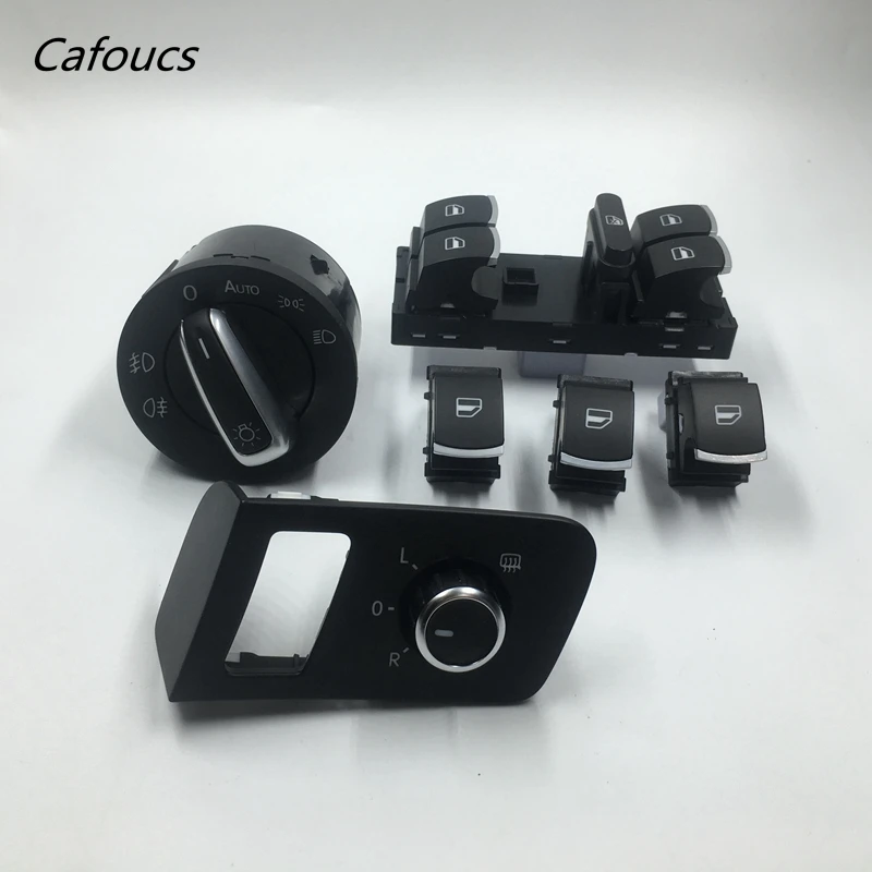 Cafoucs для volkswagen vw touran хромированный 4 дверный регулятор стеклоподъемник