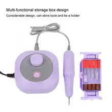 Профессиональный электрический Фрезер для ногтей, сверлильный станок для ногтей вышлифовка, полирование кожаным кругом полировщик Маникюрный Инструмент гель для педикюра Набор для снятия