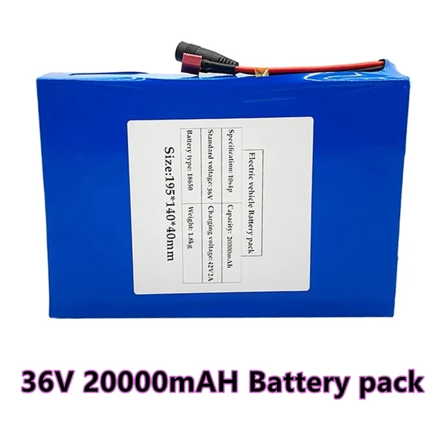 Batterie lithium-ion 36v 10ah 36v 10ah 500w, avec BMS 15a, pour véhicule en  fauteuil roulant, avec chargeur - AliExpress