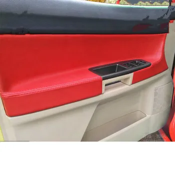 

Microfibre Leather Doors Panel Armrest Protective Decorated Cover For Volkswagen Polo 2004 05 06 07 08 09 10 CAB067