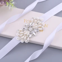 Ivory Dress Rhinestone Wedding Belt Fancy Belt for Bride Bridal Dress Belt Girls Formal Belt Bridal Pearl Belt Evening Gown Belt