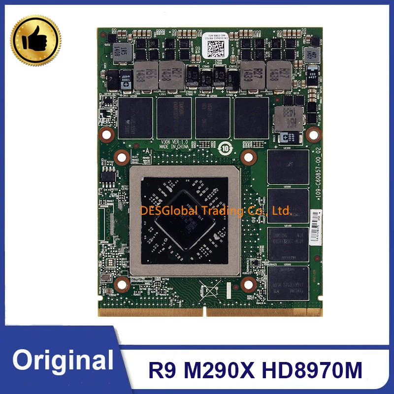 Оригинальная видеокарта R9 M290X HD8970 HD8970M 4 Гб VGA-карта 216-0847000 для Dell Alienware M15X M17X M18X HP 8770
