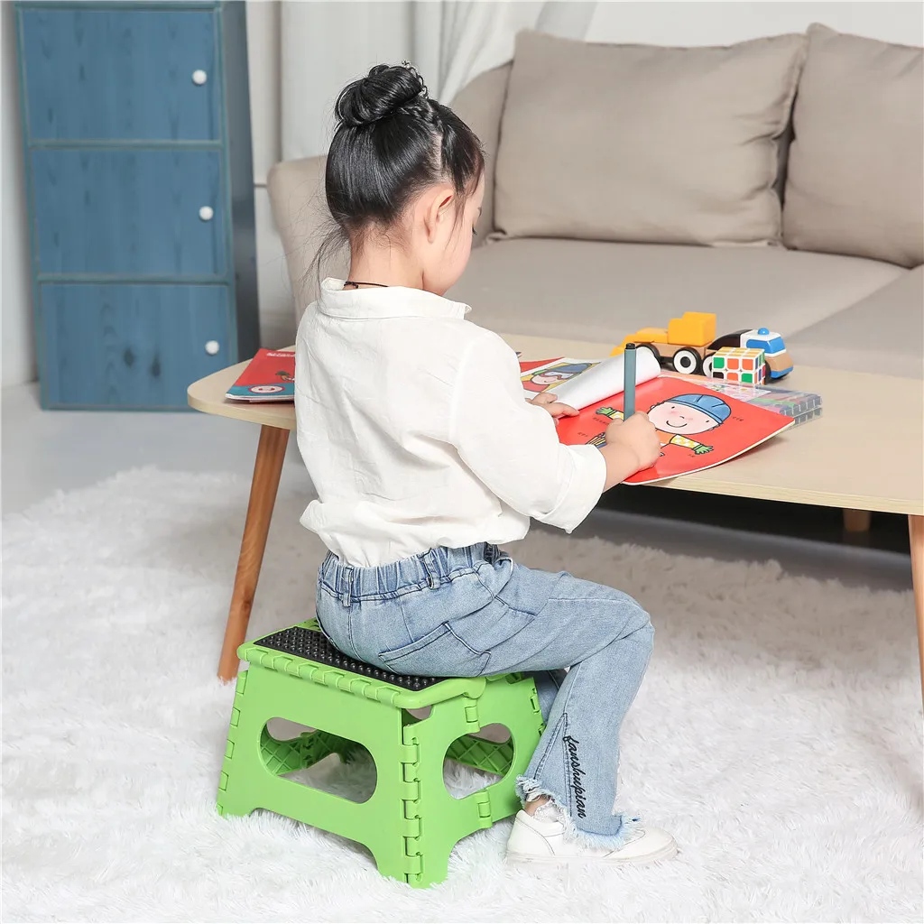 

Portable fishing small bench Mazar plastic stool thickening outdoor household children folding stool short chair for shoes bench