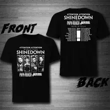 Shinedown With Papa Roach, Asking Alexandria Tour 2019 T-Shirt Tee Exclusive Printed Mens T Shirt Shinedown With Papa Roach, Asking Alexandria Tour 2019 T-Shirt Tee Exclusive Printed Mens T Shirt