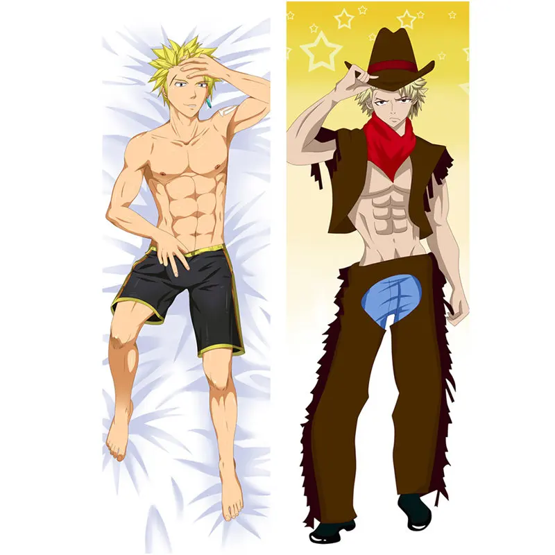 Anime FAIRY TAIL pillow Cover Erza Scarlet Dakimakura case Sexy girl 3D Double-sided Bedding Hugging Body pillowcase FL01 - Цвет: Peach skin