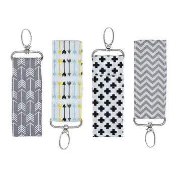 

Cotton Chapstick Keychain Holder Cross Arrow Wave Lipstick Pouch Bag Key Ring
