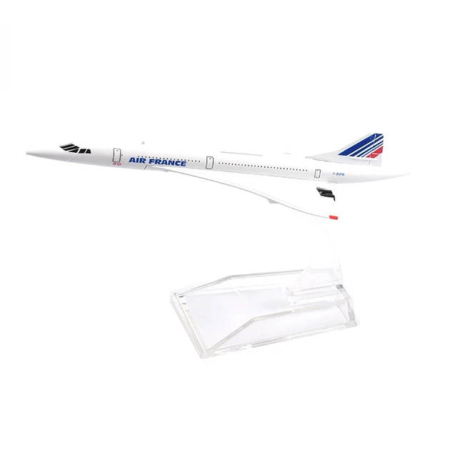 Airplane Model 16cm Air France Concorde Aircraft Model Diecast Metal Plane Airplanes 1:400 Plane Toy Gift Free Shipping 6